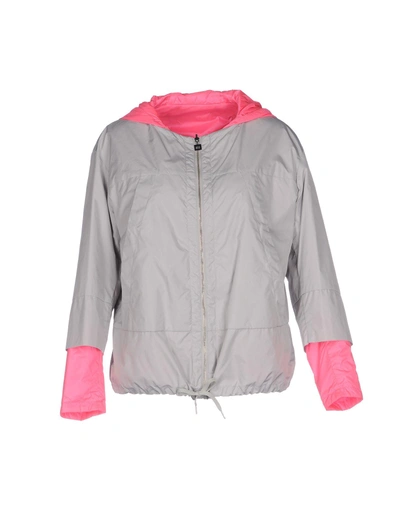 Shop Add Woman Overcoat Light Grey Size 6 Polyamide