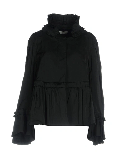 Shop Dries Van Noten Overcoats In Black