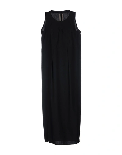 Shop Rick Owens 3/4 Length Dress In Black