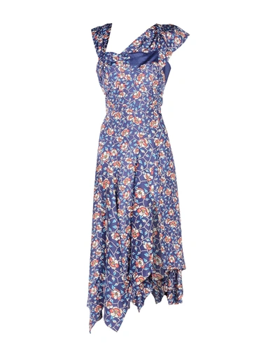 Shop Isabel Marant Knee-length Dress In Blue