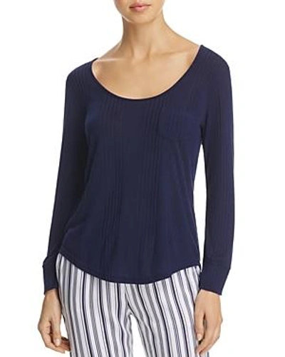 Shop Splendid Long Sleeve Top In Midnight