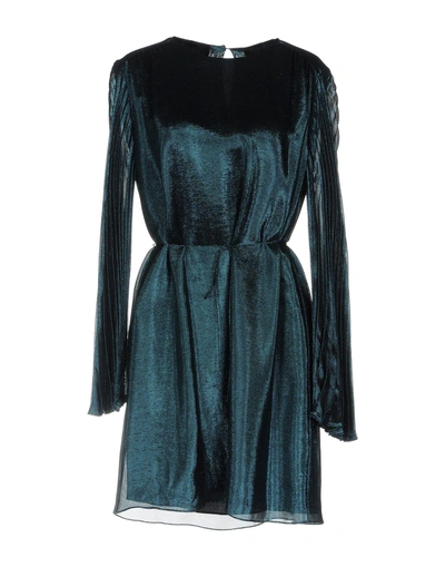 Shop Christopher Kane Short Dress In Slate Blue