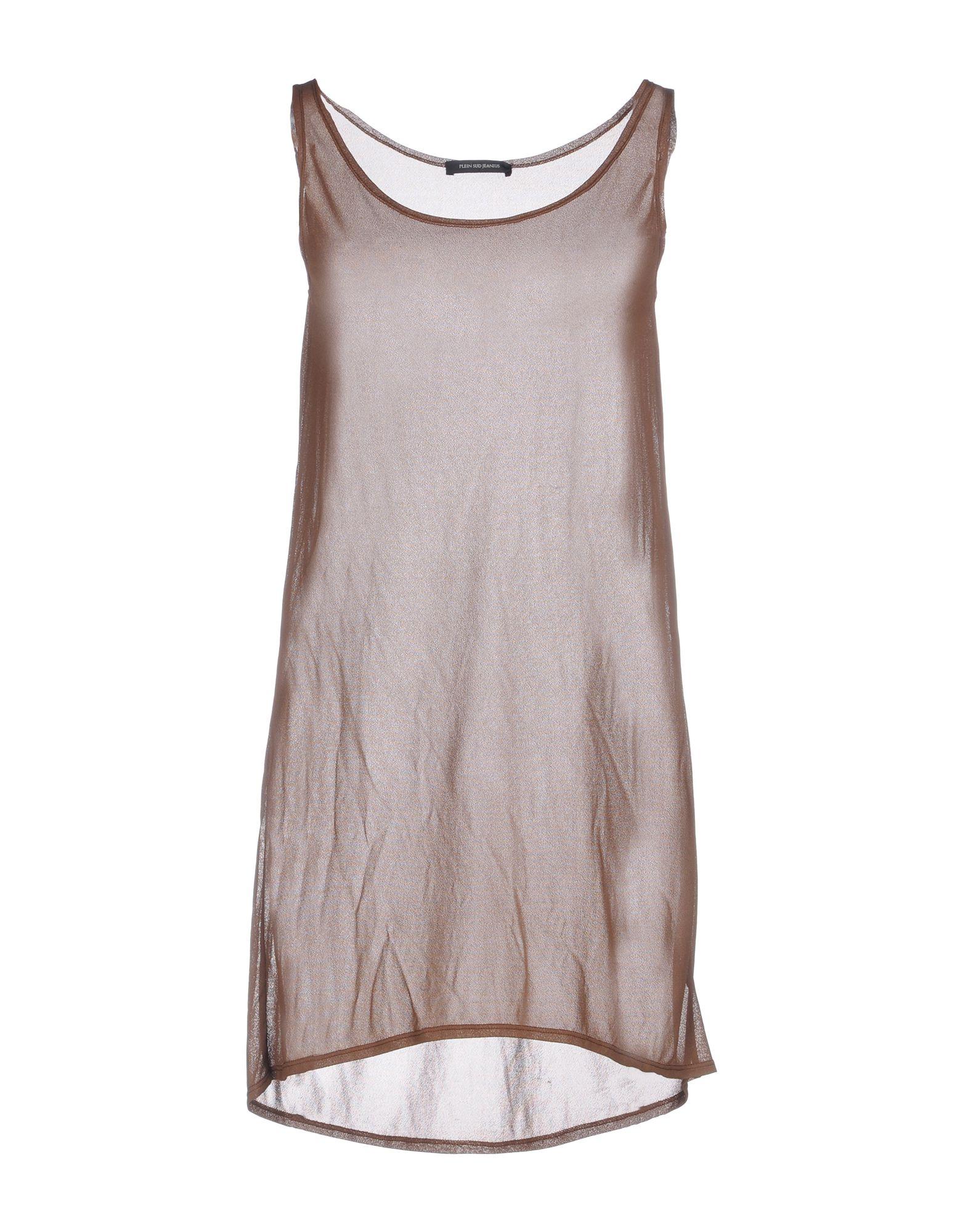 Plein Sud Jeanius Short Dress In Brown | ModeSens