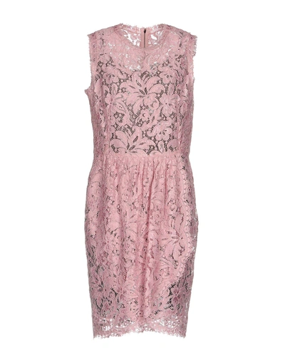 Shop Dolce & Gabbana Woman Mini Dress Pink Size 8 Viscose, Polyamide