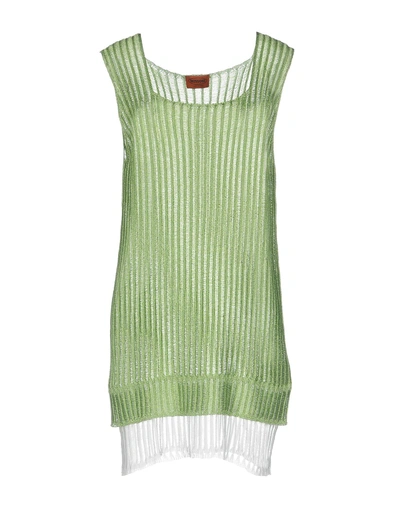 Shop Missoni Short Dress In Green