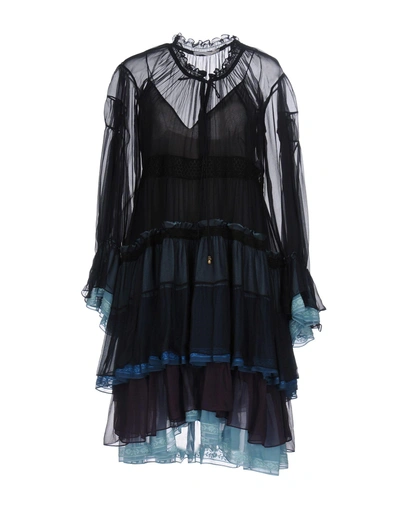 Shop Chloé Short Dresses In Dark Blue