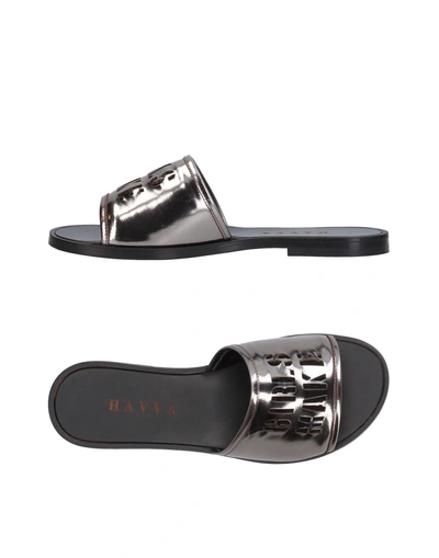 Shop Havva Sandals In Lead