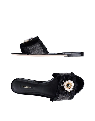 Shop Dolce & Gabbana Sandals In Black