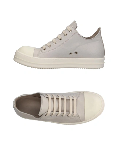 Shop Rick Owens Sneakers In Light Grey