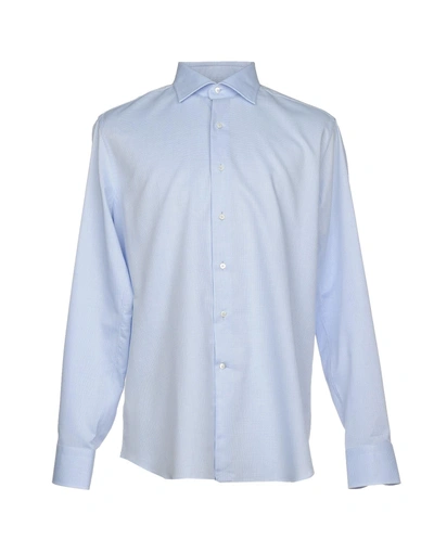 Shop Alessandro Gherardi Shirts In Sky Blue