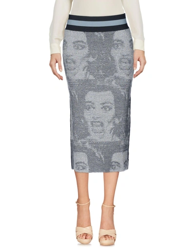 Shop Marc Jacobs Midi Skirts In Grey