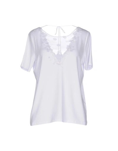 Shop Elie Tahari T-shirts In White