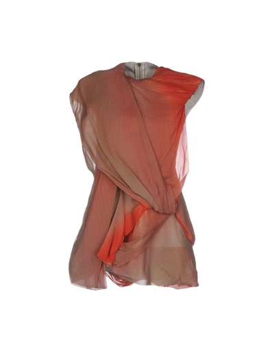 Shop Rick Owens Evening Top In Red
