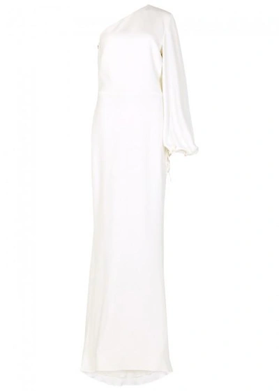 Shop Stella Mccartney White One-shoulder Gown