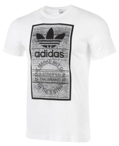 Shop Adidas Originals Adidas Men's Originals Static Graphic T-shirt In White