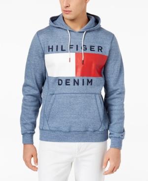 tommy hilfiger brooks logo print hoodie