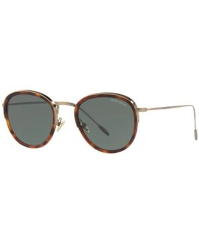 Shop Giorgio Armani Sunglasses, Ar6068 In Brown/green