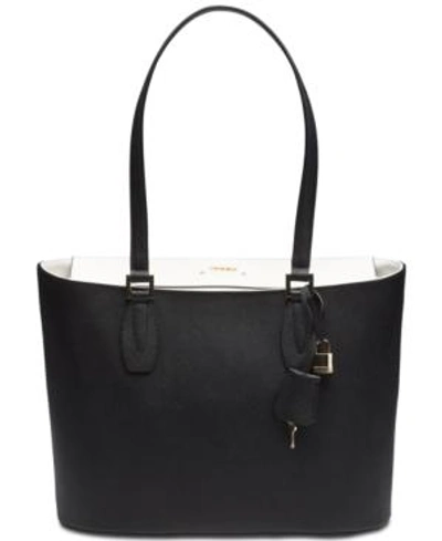 Shop Calvin Klein Brooke Extra-large Tote In Black/white