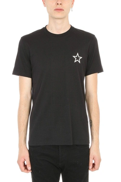 Shop Givenchy Star Print Tshirt In Black