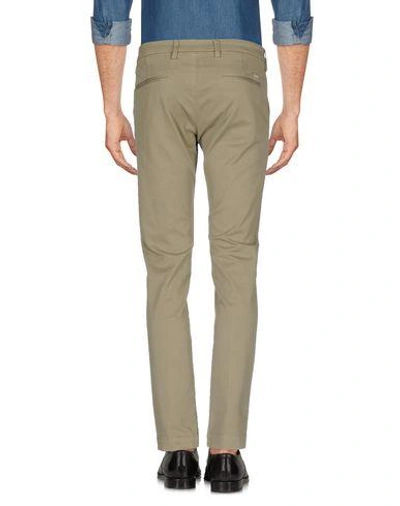 Shop Entre Amis Man Pants Military Green Size 44 Cotton, Elastane
