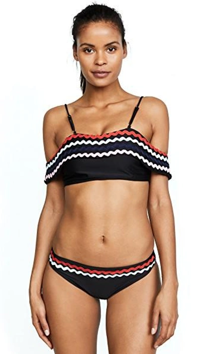 Shop Paper London Wave Bikini Set In Black