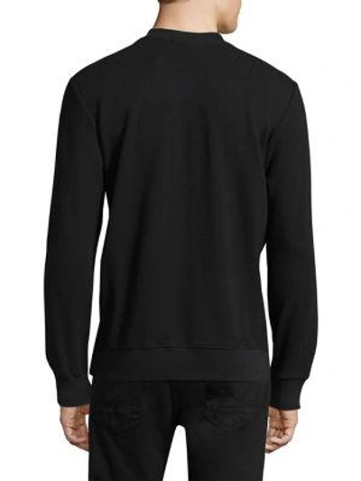 Shop J. Lindeberg Randall Crinkle Sweater In Black