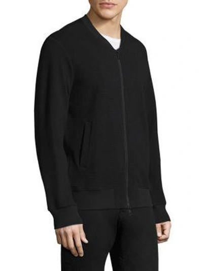 Shop J. Lindeberg Randall Crinkle Sweater In Black
