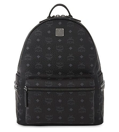 Shop Mcm Stark Medium Backpack In Black