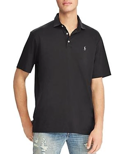 Shop Polo Ralph Lauren Soft-touch Classic Fit Short Sleeve Polo Shirt In Polo Black