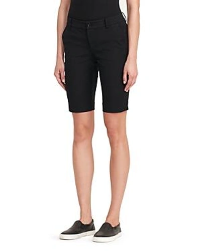 Shop Ralph Lauren Lauren  Twill Bermuda Shorts In Black