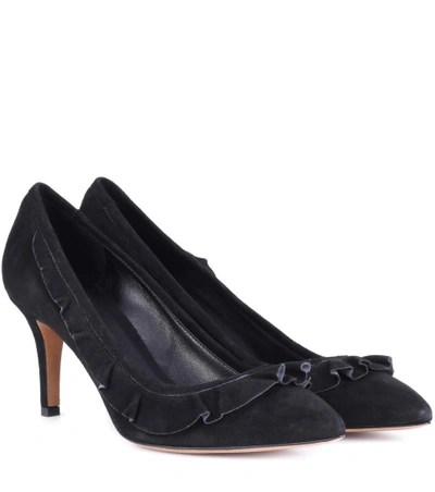 Shop Isabel Marant Poween Suede Pumps In Black