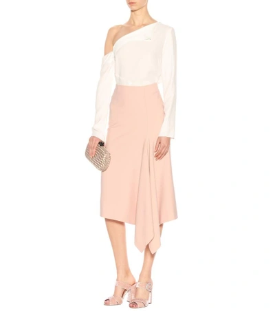 Shop Tabitha Simmons Reynor Velvet Sandals In Pink