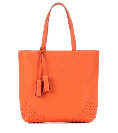 Shop Tod's Wave Medium Leather Tote