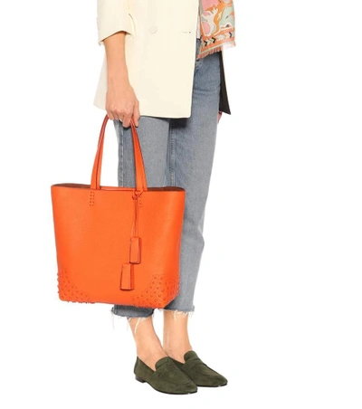 Shop Tod's Wave Medium Leather Tote