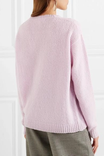 Shop Marc Jacobs Wool-blend Sweater In Lilac