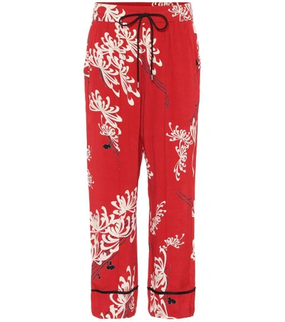Shop Mcq By Alexander Mcqueen Printed Trousers In Red