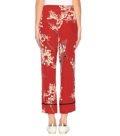 Shop Mcq By Alexander Mcqueen Printed Trousers In Red