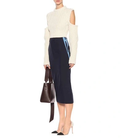 Shop Calvin Klein 205w39nyc Pencil Skirt In Blue