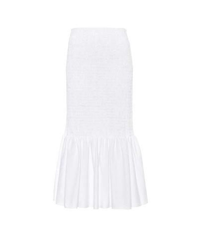Shop Calvin Klein 205w39nyc Cotton Skirt In White