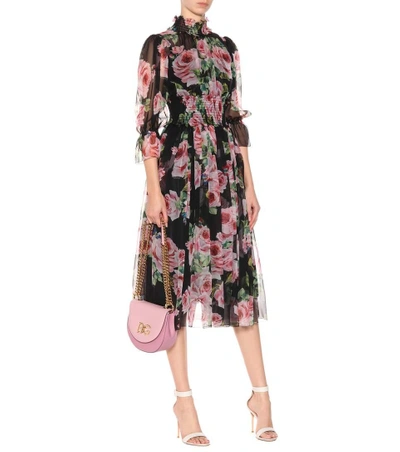 Shop Dolce & Gabbana Floral-printed Silk Dress