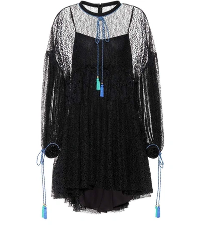 Shop Philosophy Di Lorenzo Serafini Lace Minidress In Black