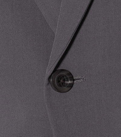 Shop Rick Owens Wool-blend Blazer In Grey