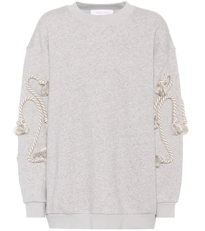 Shop See By Chloé Cotton-blend Sweatshirt In Grey