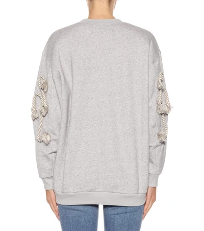 Shop See By Chloé Cotton-blend Sweatshirt In Grey