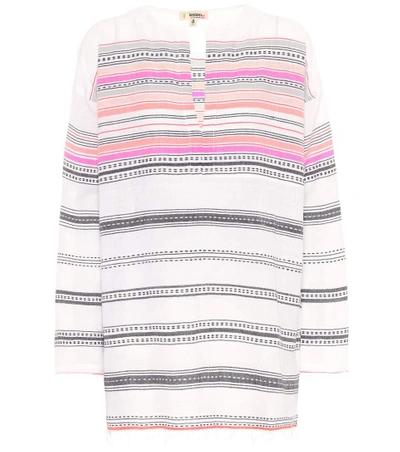 Shop Lemlem Kal Striped Cotton-blend Top In Multicoloured