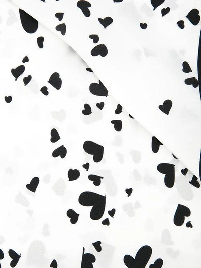 Shop Macgraw Heart Print Scarf In White
