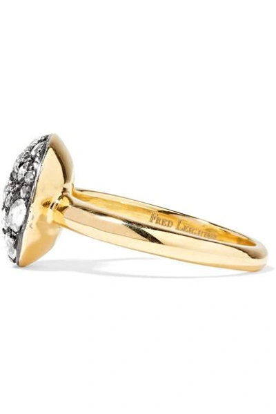 Shop Fred Leighton Collection 18-karat Gold, Sterling Silver And Diamond Ring