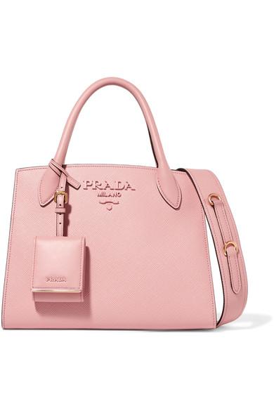 prada textured leather tote