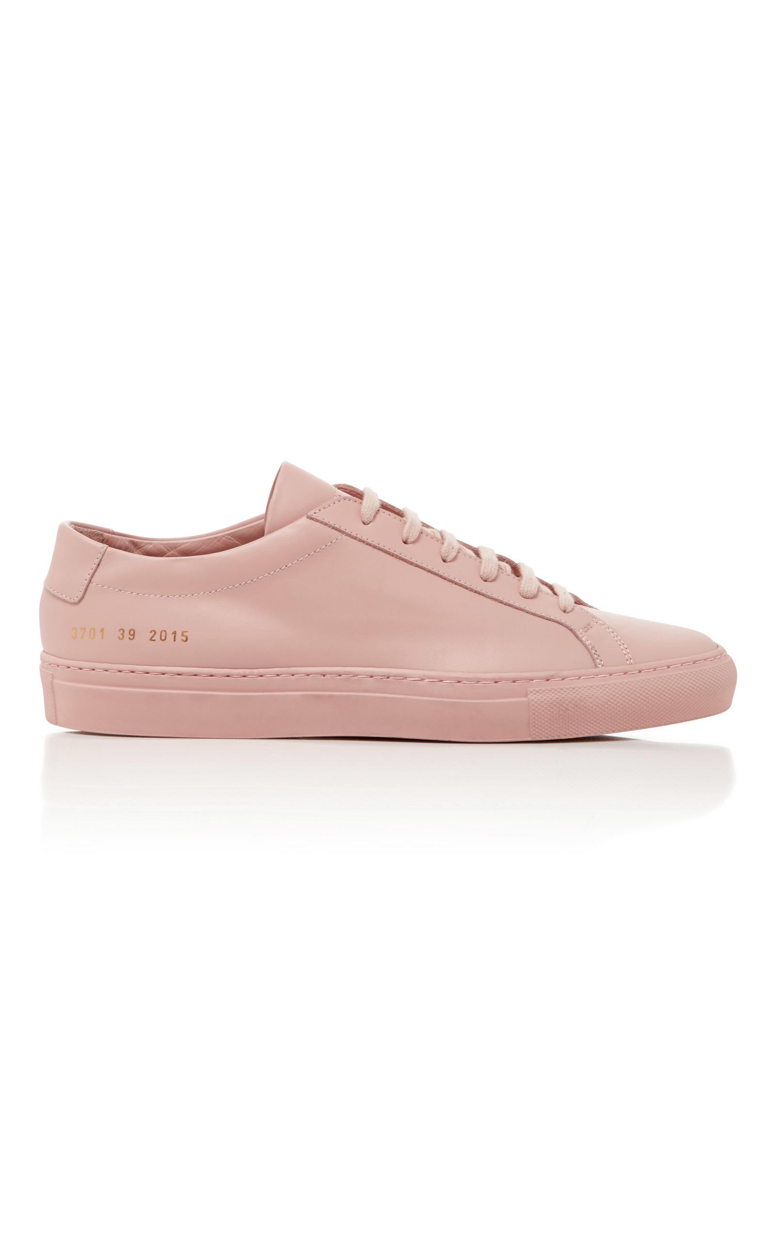 common projects pink sneakers