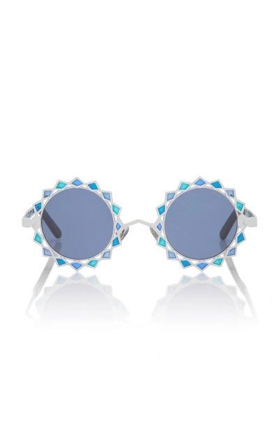 PARED EYEWEAR MOON & STARS ACETATE ROUND-FRAME SUNGLASSES PE1602W